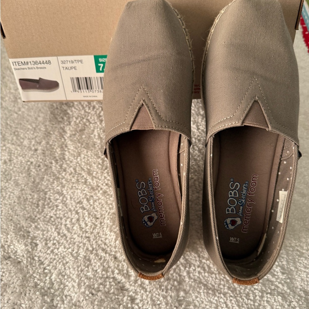 Skechers Taupe Women's Slip-Ons